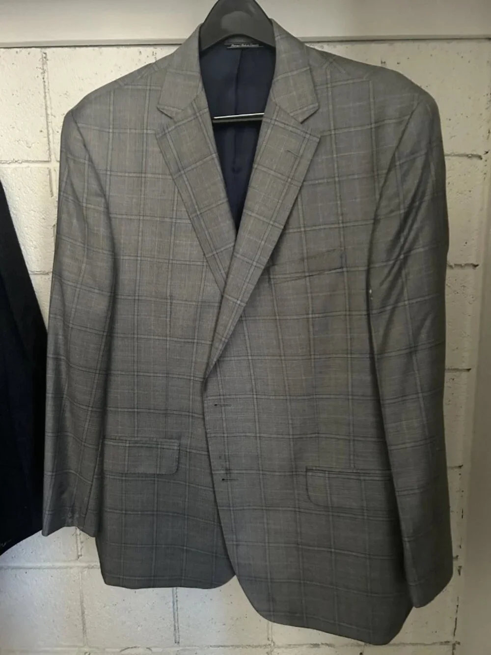Custom Men's Sport Coat - Light Gray / Blue Combo - Good For All 4 Seasons